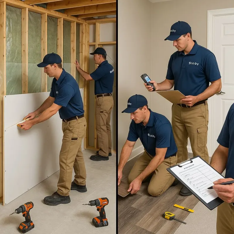 Repairs and Reconstruction process in Palmyra, NY